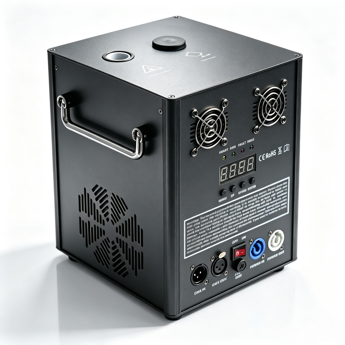 750W Professional Cold Spark Machine – Dual-Motor, DMX512 & Remote Control, Adjustable Height (8.2–16ft), Quiet & Safe for Weddings, Parties, Concerts, Indoor/Outdoor Events(Sparkle Material Not Included)