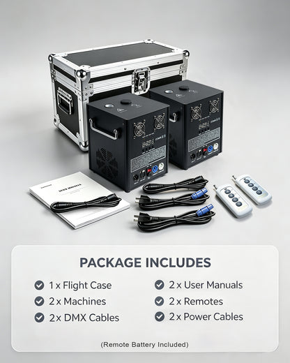 750W Professional Cold Spark Machine – Dual-Motor, DMX512 & Remote Control, Adjustable Height (8.2–16ft), Quiet & Safe for Weddings, Parties, Concerts, Indoor/Outdoor Events(Sparkle Material Not Included)