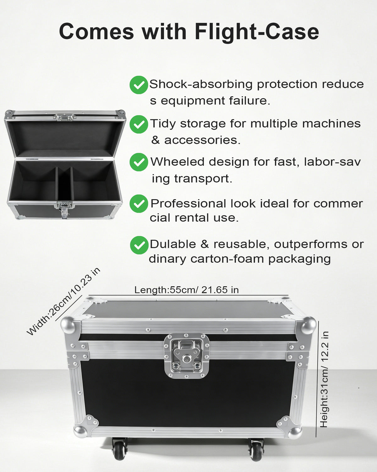750W Professional Cold Spark Machine – Dual-Motor, DMX512 & Remote Control, Adjustable Height (8.2–16ft), Quiet & Safe for Weddings, Parties, Concerts, Indoor/Outdoor Events(Sparkle Material Not Included)