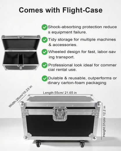 750W Professional Cold Spark Machine – Dual-Motor, DMX512 & Remote Control, Adjustable Height (8.2–16ft), Quiet & Safe for Weddings, Parties, Concerts, Indoor/Outdoor Events(Sparkle Material Not Included)